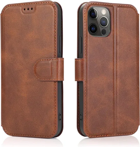 Vista 9 de QLTYPRI Funda para iPhone 11, Premium PU Leather Simple Wallet Case [Ranuras para tarjetas] [Soporte De Caballero] [Cierre Magnético] Funda Flip A