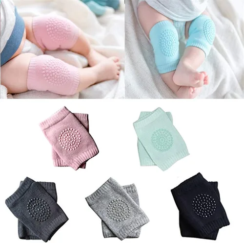 Vista 7 de Rodilleras antideslizantes para bebés y niños pequeños, rodilleras de algodón transpirables y cómodas, protectores de seguridad anticaídas