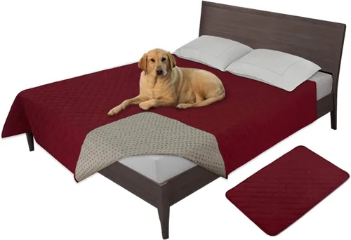 Vista 23 de Easy-Going - Funda impermeable 100% para cama de perro, manta antideslizante para mascotas para muebles, funda lavable para sofá, funda de repuesto