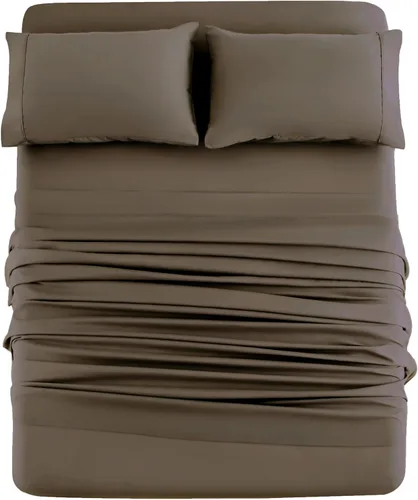 Vista 9 de Mohap Juego de sábanas de 3 piezas, microfibra cepillada de 1800 hilos - Ropa de cama lujosa, suave y transpirable para todas las estaciones