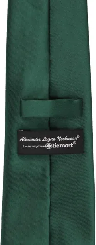 Vista 270 de tiemart Corbata de color sólido para hombre Longitud estándar