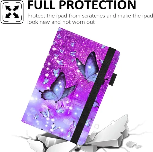Vista 4 de Funda universal para tablet Android de 7 y 8 pulgadas, delgada, plegable, para todas las tabletas con pantalla táctil de 7 a 8.5 pulgadas