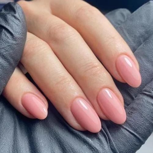 Vista 22 de Modelones Uñas postizas a presión con punta francesa de almendra, uñas postizas cortas de almendra para mujer, kit de uñas reutilizables