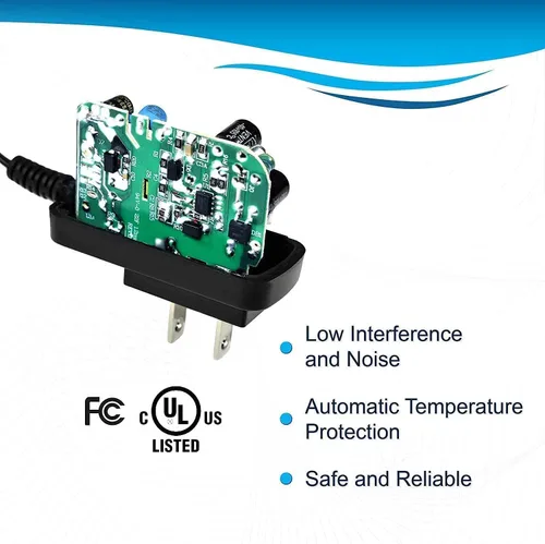 Vista 5 de HQRP Cargador rápido compatible con Jumbl JU-SC02R Mini cámara espía oculta radio reloj con detección de movimiento y visión nocturna infrarroja