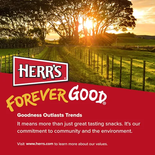 Vista 8 de Herr's Papas fritas, sabor rábano picante y queso cheddar, aperitivos sin gluten, bolsa de 6 onzas (6 unidades)