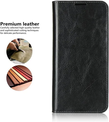 Vista 4 de iCoverCase Funda tipo cartera para Samsung Galaxy Note 20 Ultra con ranuras para tarjetas, función atril de cuero premium con función de atril