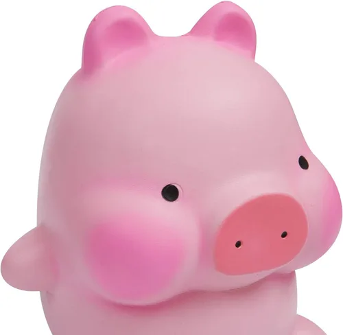 Vista 5 de Anboor Esponjosos tamaño jumbo de cerdo de Kawaii, de crecimiento lento, perfumado, de animal grande, alivio del estrés, Juguetes para niños