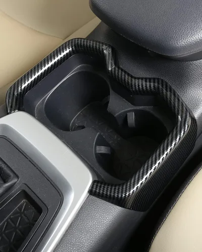 Vista 6 de para RAV4 2019-2025 Panel Protector de Cambios, Adornos del Portavasos, Cubierta del Pomo de Cambios Interior Consola Central Antiarañazos