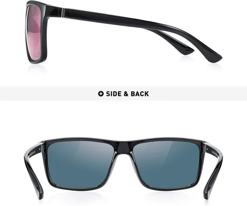 Vista 4 de MERRY'S Gafas de sol polarizadas para hombre y mujer, gafas de sol de pesca al aire