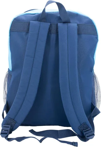 Vista 4 de Bluey Juego de mochila de 2 piezas, bolsa de viaje de 16 pulgadas para niños y niñas preescolares, color azul, Azul, Grande, Bluey