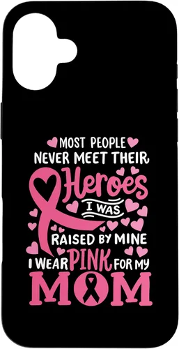Vista 23 de Breast Cancer Awareness Wear Pink for My Mom Support Kids Case for iPhone 17