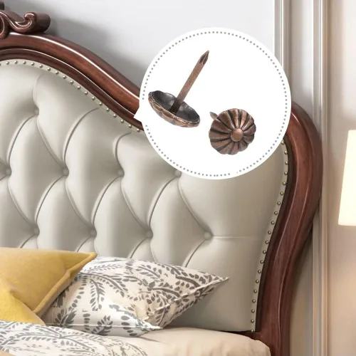 Vista 5 de Tachuelas de Tapicería Antiguas 400PCS, Clavos Tachuelas para Muebles, Clavos de Tapicería de 7/16 Pulgadas para Sofá, Silla, Cama y Otros Muebles