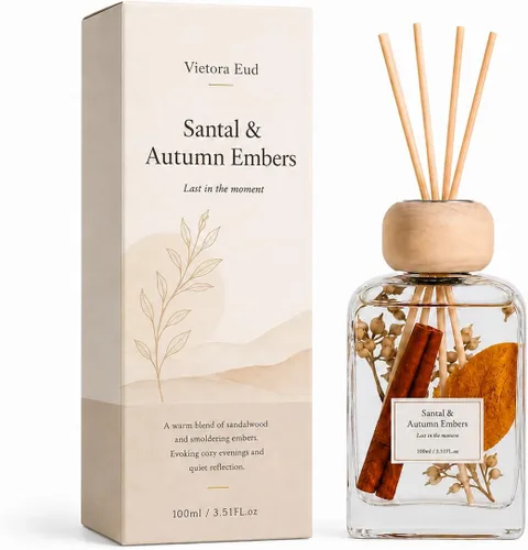 Vista 12 de Bamboo Reed Diffuser, 3.34 Fl Oz Esencial de bambú