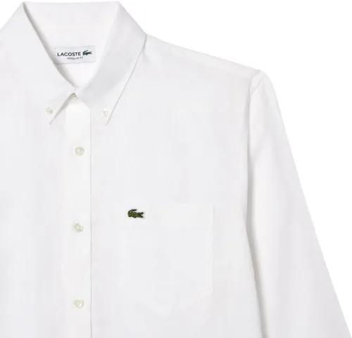 Vista 6 de Lacoste Camisa casual de lino de ajuste regular para hombre