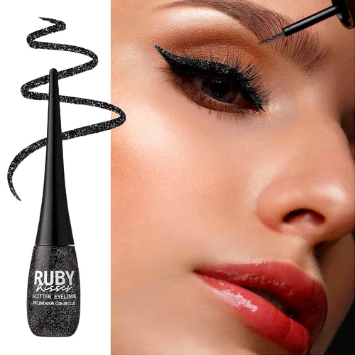 Vista 4 de Ruby Kisses Delineador de ojos Eye Bling Glitz N' Black