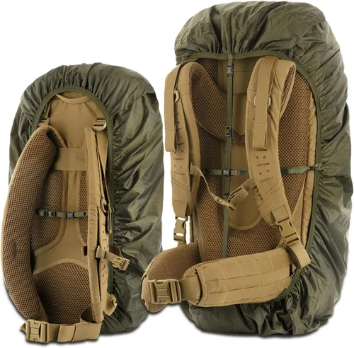 Vista 8 de M-Tac Mochila impermeable para lluvia, para senderismo, viajes, campamento, militares Negro