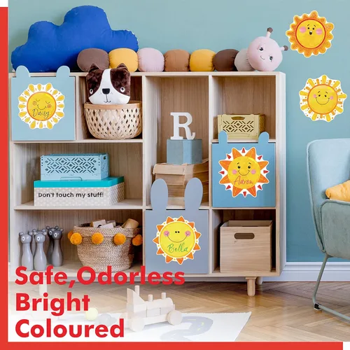 Vista 5 de 60 piezas de recortes de sol, 10 diseños de decoración de tablón de anuncios, recortes de sol, manualidades, proyectos de primavera, verano