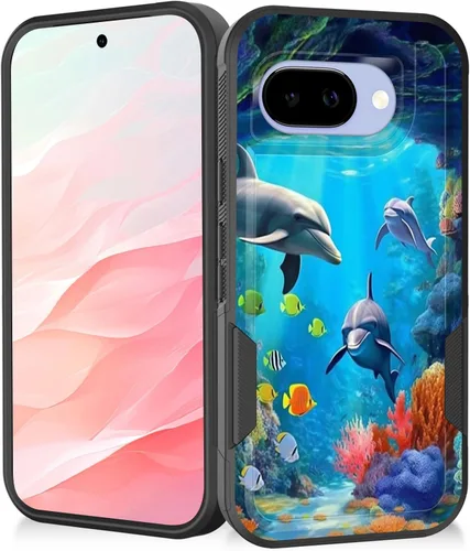 Vista 132 de Funda para Pixel 7a, resistente de doble capa híbrida de policarbonato duro de goma suave a prueba de golpes para Google Pixel 7A 6.1 pulgadas