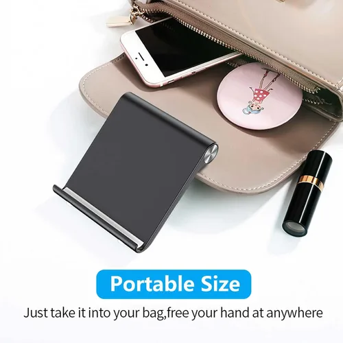 Vista 7 de VOVIGGOL Soporte para teléfono celular, soporte para teléfono celular, soporte ajustable para teléfono de escritorio, soporte plegable para teléfono