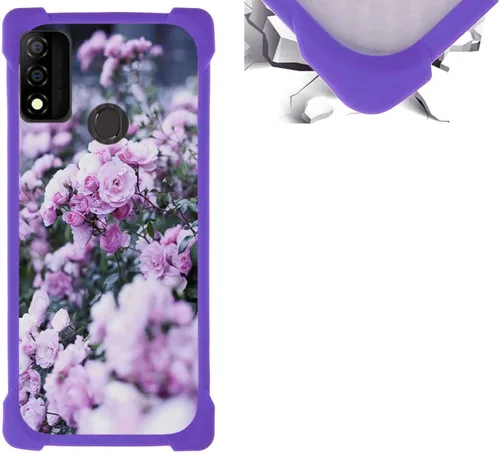 Vista 7 de jioeuinly Funda compatible con ZTE Blade X1 5G Phone Case PC Backplane + cubierta de silicona suave marco XSH