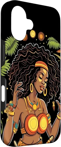 Vista 3 de Funda para iPhone 16 Rasta Reggae Music Cannabis Weed Leaf 420 Rastafarian Women