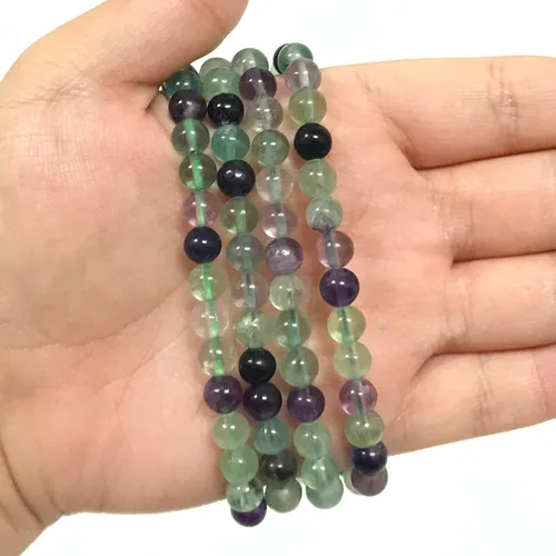 Vista 516 de Gem Avenue Handmade Round Bead Stretch Bracelet Unisex Natural Stone Beaded Jewelry for Men & Women, Elastic Wristband for Daily Wear