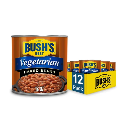 Vista 20 de BUSH'S BEST Frijoles horneados curados de arce en lata (paquete de 12) Fuente de proteína y fibra, bajos en grasa, sin gluten, 16 onzas