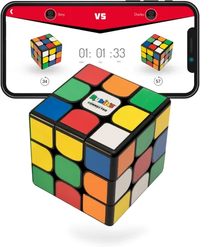 Vista 7 de El Rubik's Connected Original, pasa de principiante a profesional en poco tiempo. Cubo de velocidad inteligente magnético 3x3. Aplicación fácil