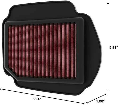 Vista 11 de K&N Filtro de aire del motor: Alto rendimiento, Premium, Filtro de aire Powersport: compatible con Honda Grom 125/Grom 125 ABS/MSX125, HA-1222 2022