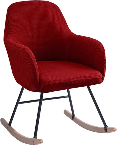 Vista 7 de Fundas elásticas para mecedoras con brazos y respaldo alto, para sala de estar, muebles del hogar, dormitorio, relajación, protector de silla