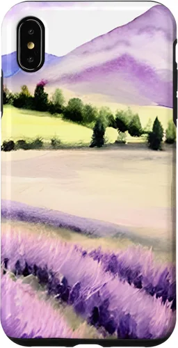 Vista 7 de Funda para iPhone 14 lavanda púrpura flor Francia Provenza acuarela