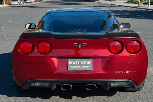 Vista 11 de Repuesto para todos los modelos Chevrolet Corvette C6 2005-2013 ZR1 Alerón de ala de tapa trasera de estilo extendido (plástico ABS, negro mate)