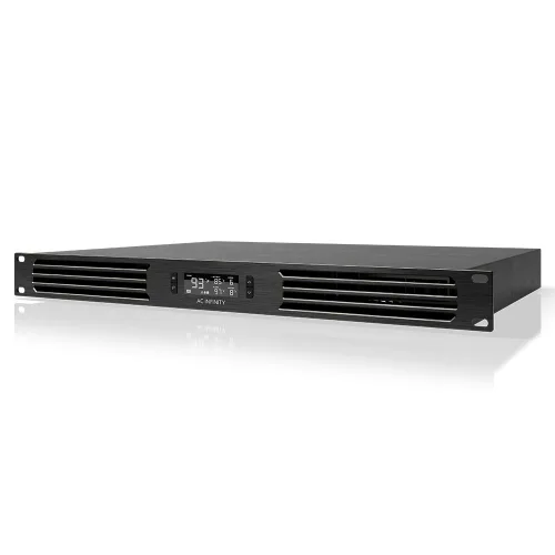 Vista 8 de AC Infinity CLOUDPLATE T1, panel de ventilador de montaje en rack 1U, flujo de aire de escape, para refrigeración AV, cine en casa, racks de red