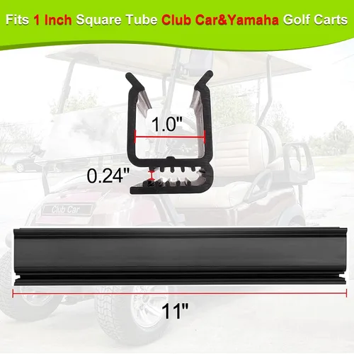 Vista 2 de Clips para parabrisas de carrito de golf, ajuste de banda de 1 x 1 pulgada, tubo para Club Car DS Club Car Precedent Tempo en adelante, carritos