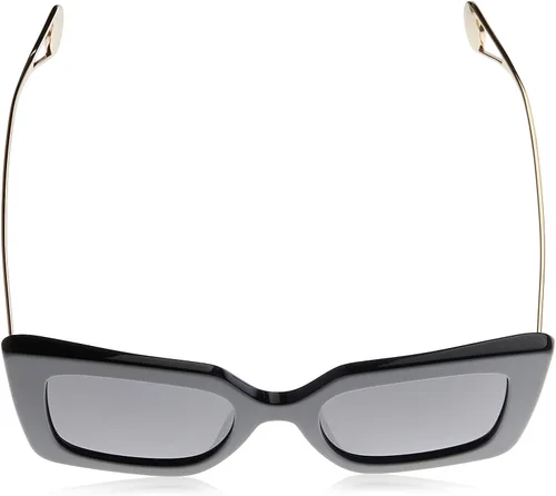 Vista 4 de Gucci GG0435S Brillante Sólido NegroGris Sólido Talla única Negrogrisdorado