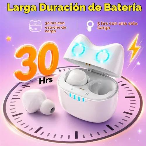 Vista 7 de Auriculares inalámbricos, batería de larga duración, auriculares inalámbricos Bluetooth, auriculares con micrófono, auriculares impermeables IPX5 K2