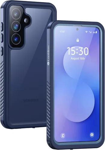 Vista 12 de Lanhiem Funda para Samsung Galaxy S24 FE, IP68 impermeable a prueba de polvo con protector de pantalla integrado, funda protectora de cuerpo Negro
