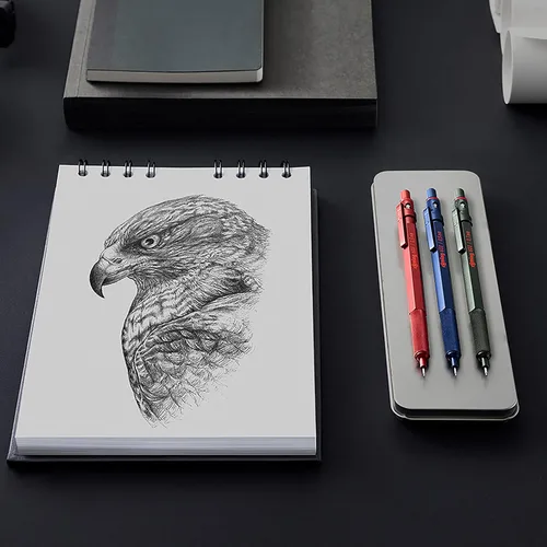 Vista 3 de rOtring 1904444 600 - Portaminas (0.028 in), color plateado