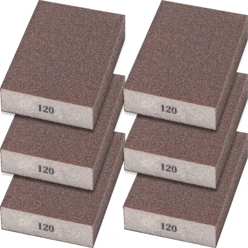 Vista 8 de Esponja de lijado 60 bloques gruesos de grano 60 para lijado de metal, cepillo de lijado de madera, lavable y reutilizable, N-G-001-60