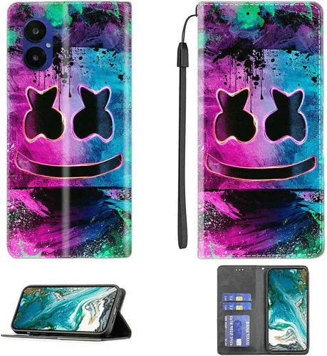 Vista 55 de Aroepurt Funda para UMIDIGI G1 Plus compatible con UMIDIGI G1 Plus Funda para teléfono Funda de piel sintética con función atril magnética CPT15