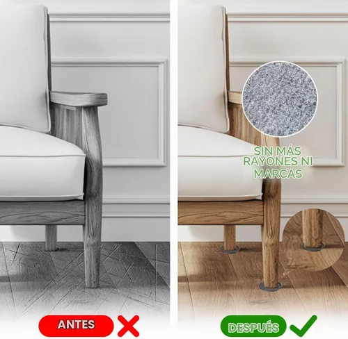 Vista 5 de Copas para ruedas de muebles de 4 pulgadas redondas para base de alfombra, deslizadores de muebles reutilizables para pisos de madera dura
