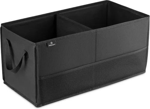 Vista 2 de Organizador plegable para maletero de automóvil, color negro, 22.0 x 10 x 11 pulgadas, cierre antideslizante que se fija a tu maletero y evita que