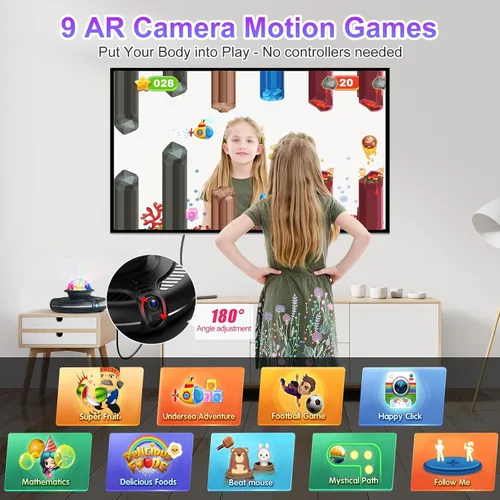 Vista 10 de FWFX Dance Game Mat for Kids and Adults, Interactive TV Home Gym System