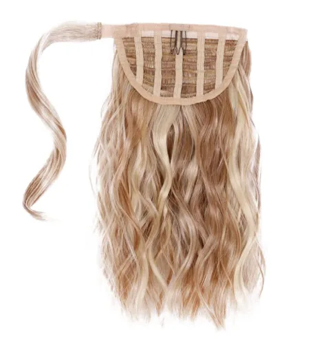 Vista 3 de HairDo Cola de caballo sintética de 18 pulgadas simplemente ondulada con estilo, castaño R10, 18 pulgadas