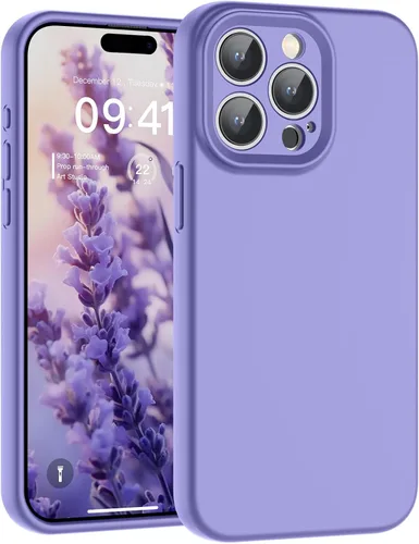 Vista 57 de SUPFINE - Funda diseñada para iPhone 12, silicona líquida premium con [forro de microfibra suave antiarañazos][protección de cámara mejorada], funda