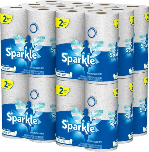 Vista 14 de Toallas de papel Sparkle, 12 = 16 rollos regulares, blanco moderno, tamaño a elección