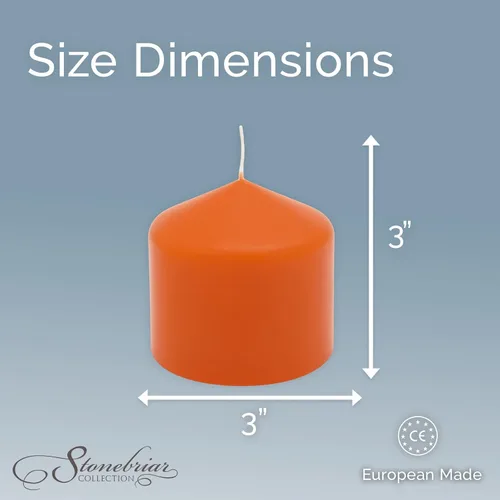 Vista 6 de Stonebriar Velas de pilar sin perfume, 18 horas de tiempo de combustión, velas de cera de larga duración para bodas, vacaciones, decoración