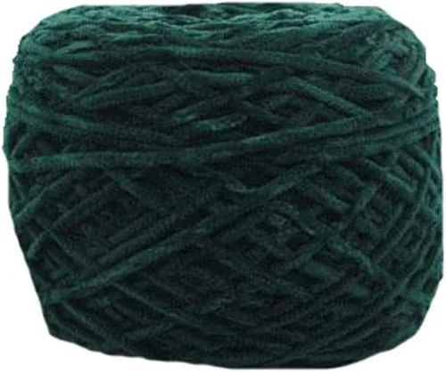 Vista 6 de Hilo de chenilla de 8 oz/250 g, hilo de chenilla de terciopelo para bricolaje, hilo de chenilla marrón café de lujo voluminoso para bufanda