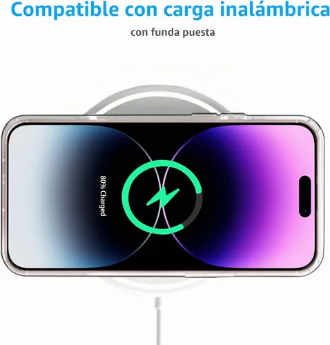 Vista 7 de JJGoo Compatible con iPhone 14 Pro, transparente, suave, a prueba de golpes, delgada, delgada, funda protectora transparente para teléfono
