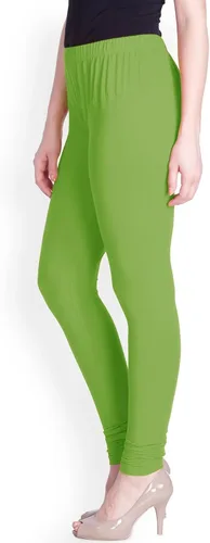 Vista 44 de ladyline Leggings Churidar elásticos de algodón para mujer Extra largos de longitud completa de cintura alta Talla regular y grande Pantalones